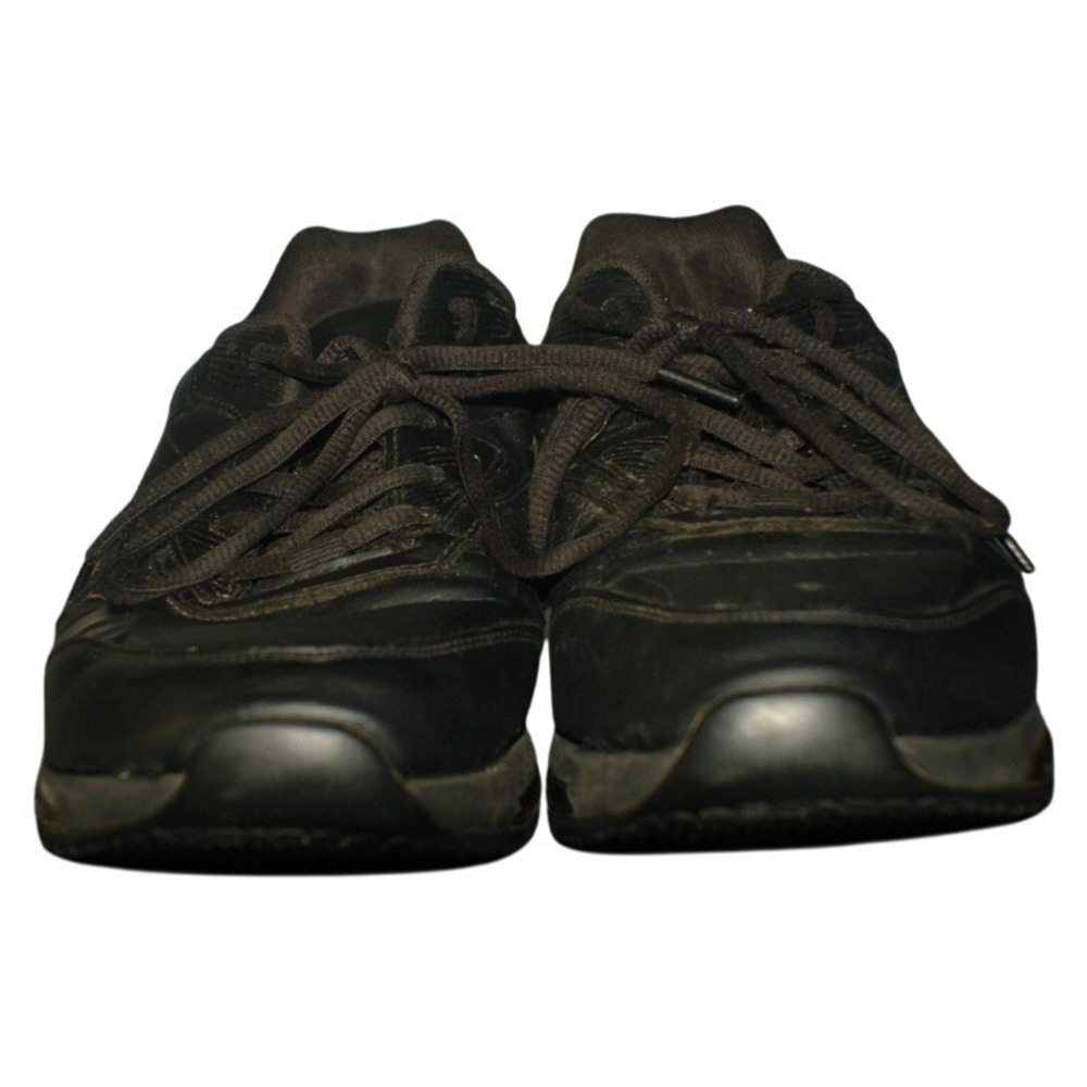 O2 Air Mens Black Athletic Walking Shoes Sneakers Lace Up Air Cushion Midsole
